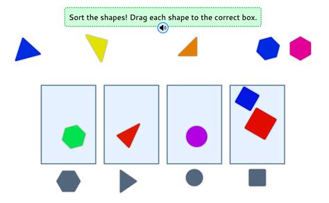 sorting games|Sort by color, shape, or length — Online game for preschool .
